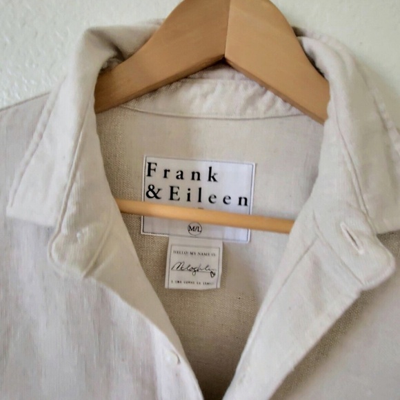 Unworn Frank & Eileen McLoghlin Shirt Jacket in Natural Shacket - Picture 7 of 12